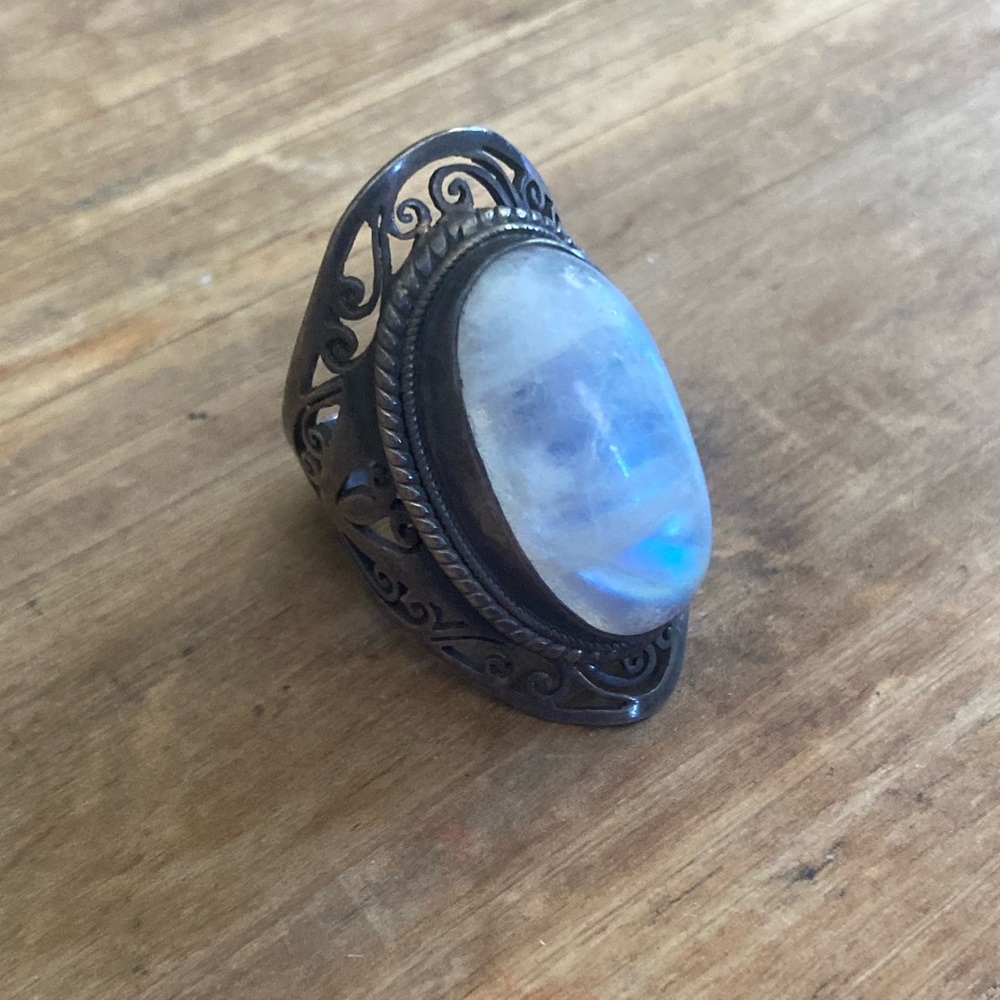 VTG Sterling Silver Moonstone Ring